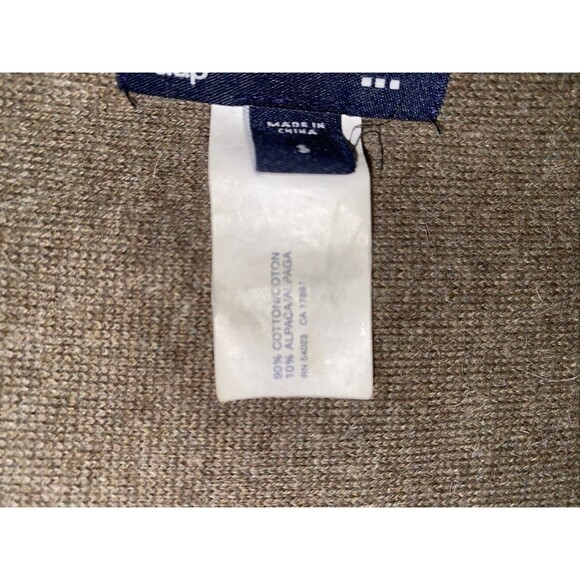 GAP Alpaca Blend Waterfall Open Cardigan Sweater Knit Long Sleeve S Cottage - Picture 7 of 10